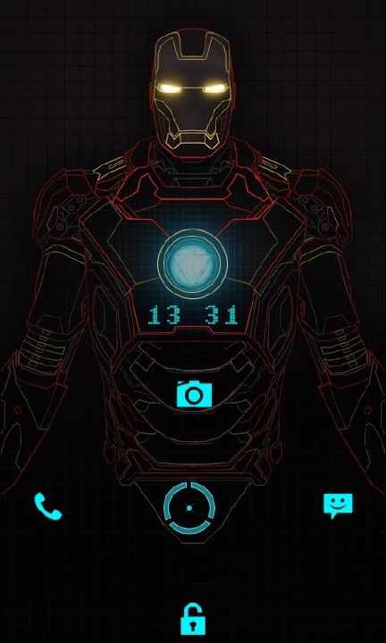 【免費個人化App】钢铁侠激光锁屏-APP點子