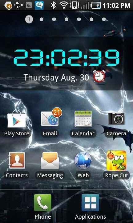 LED Digital Clock Widget