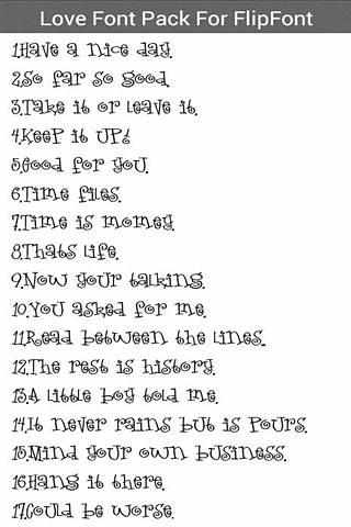 【免費遊戲App】爱的FlipFont字体包-APP點子