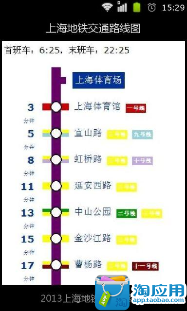 上海地铁交通路线图