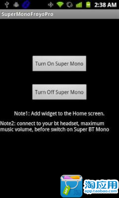 免費下載生活APP|蓝牙耳机听歌 Super BT Mono Froyo Pro app開箱文|APP開箱王