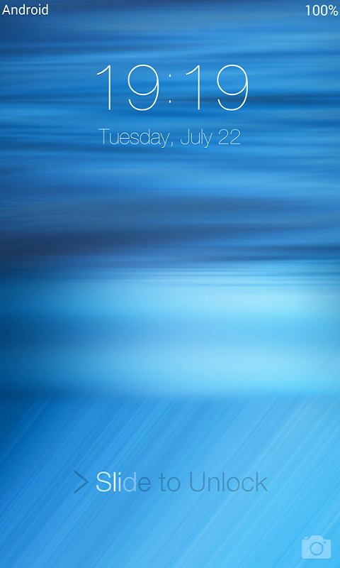 iOS 8 lock screen