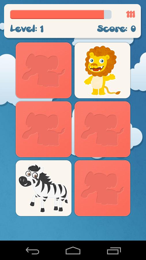 【免費益智App】Animals Memory Game-APP點子