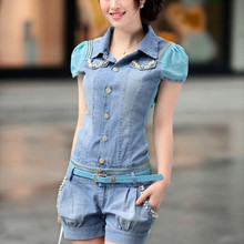 【<em>牛仔连体短裤夏</em>短袖】_女装价格_最新最全