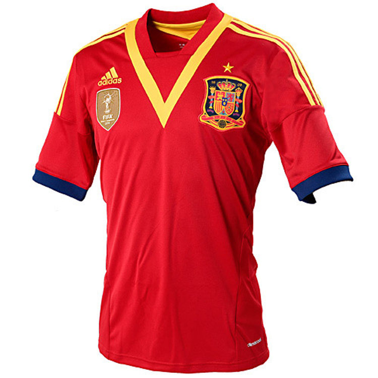 阿迪达斯 x53272 中性 西班牙足球服运动短袖t恤
