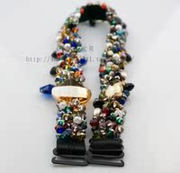 韩国手工串珠水晶肩带缝<em>珠</em>内衣带珍珠<em>文胸</em>带珠