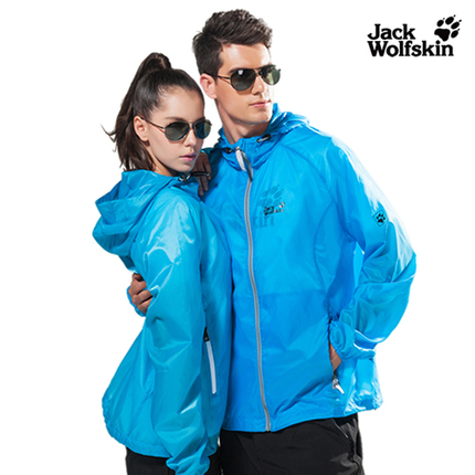正品Jack Wolfskin狼爪皮肤衣 皮肤风衣防晒衣
