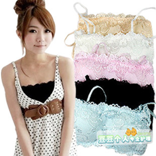 三金冠 蕾丝防走光内衣可两<em>穿抹胸 胸罩</em>带胸垫