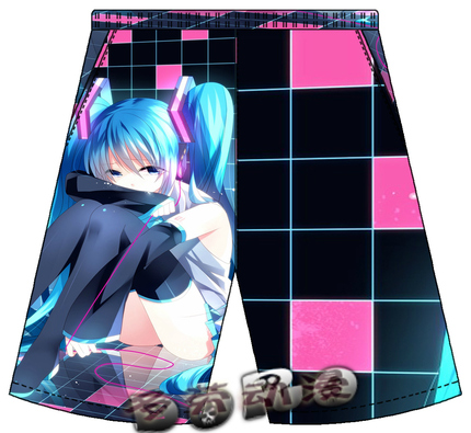 2013日本热卖男女<em>休闲沙滩短裤</em> 卡通动漫游戏