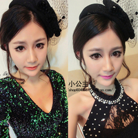 英伦复古帽子 韩版<em>女款</em>纯羊毛呢<em>小礼帽</em> 秋冬天