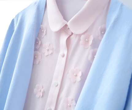 布桃子 春季新款韩版有大码<em>中款</em> <em>女装毛衣</em> 外套