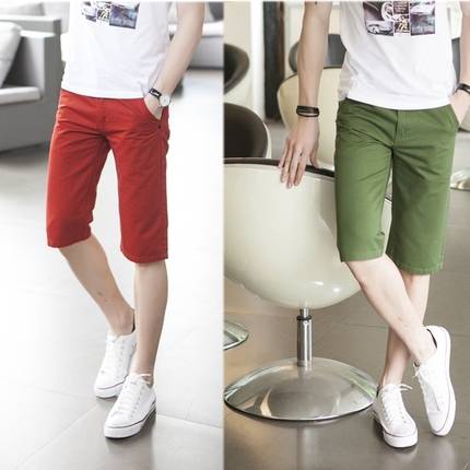 版男士短裤 潮男休闲5五分中裤子 <em>男款马裤</em>酒