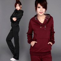 秋冬季正品耐克女装运动服套装加厚加绒休闲套