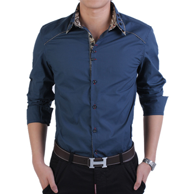 2013新款男厚衬衫 南极人保暖衬衣 男 长袖加绒