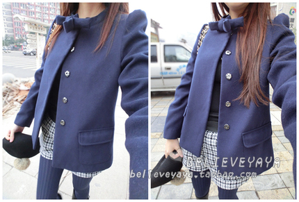 【独家】<em>BELIEVE</em> YAYA<em>女装</em>miumiu蝴蝶结羊