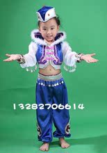 儿童蒙古族表演服装 <em>马背少女舞蹈</em>演出服 少数