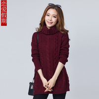 华尔姿手工毛线棒针<em>编织毛衣秋冬</em>女装宽松时尚