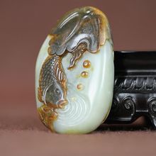 【和田玉带皮籽料把件】最新最全和田玉带皮籽