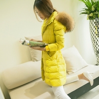 【特供】MOCO<em>摩安珂</em>双排扣连帽羽绒服女羽