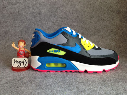 现货 耐克 NIKE AIR MAX 90 GS <em>女子</em>彩色<em>气垫</em>