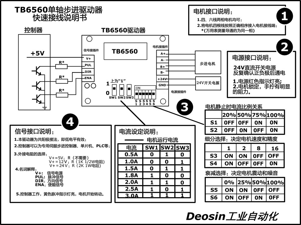 【TB6560 3A步进电机驱动器 步进电机驱动板