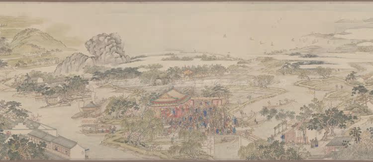 丝绸画 徐扬姑苏繁华图 十大名画 字画国