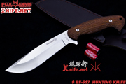 FOX  BF-617 Black Fox Hunting Knife ںϵбŷԵ440A+ɣ˹ľ+ţƤ 