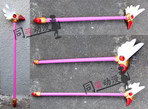 【少女COS道具魔卡动漫樱百流行樱木之本樱18年变小扎发图片