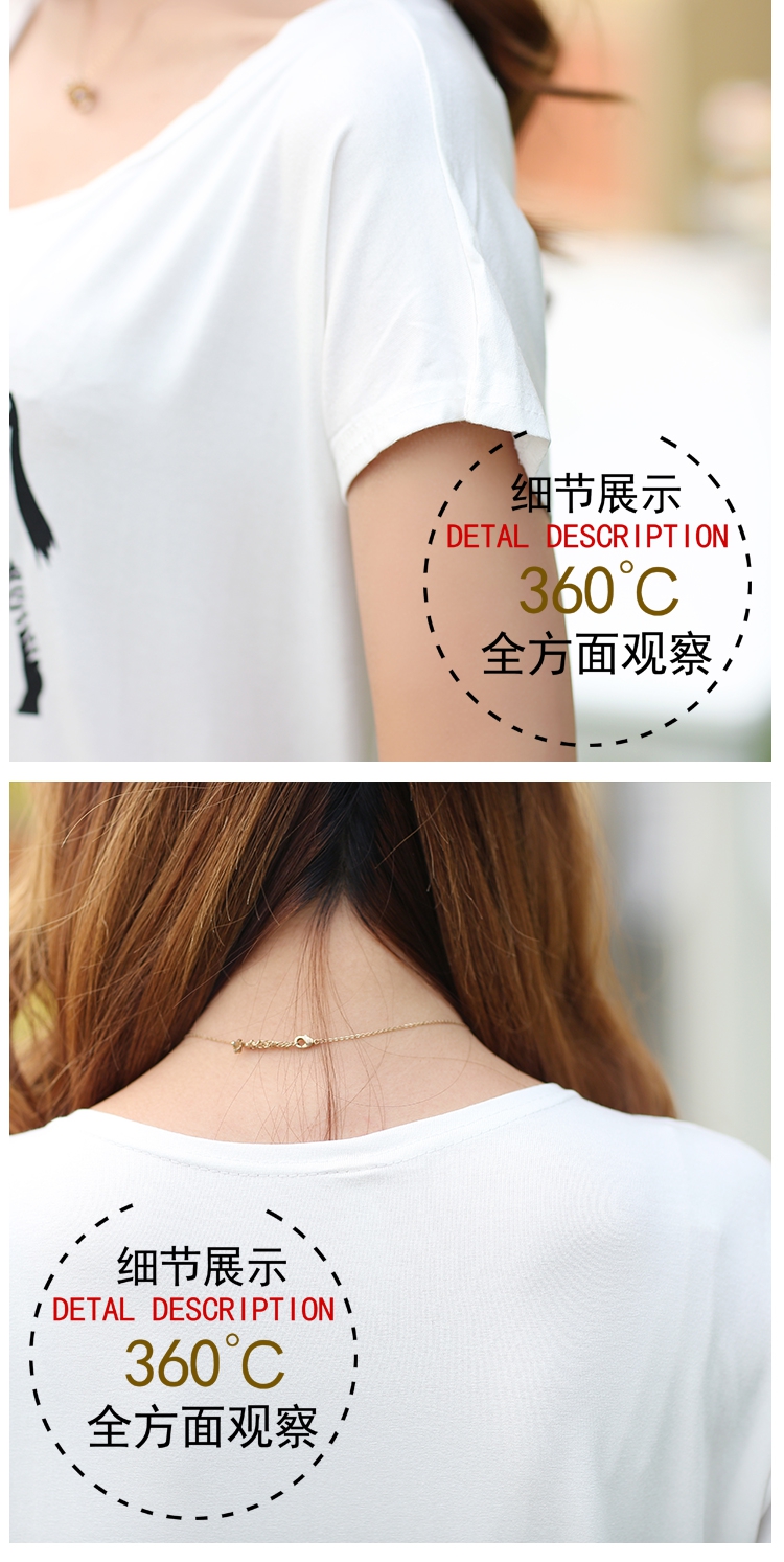 mssefn2015夏装新款韩版女装圆领斑马印花短袖T恤217P25