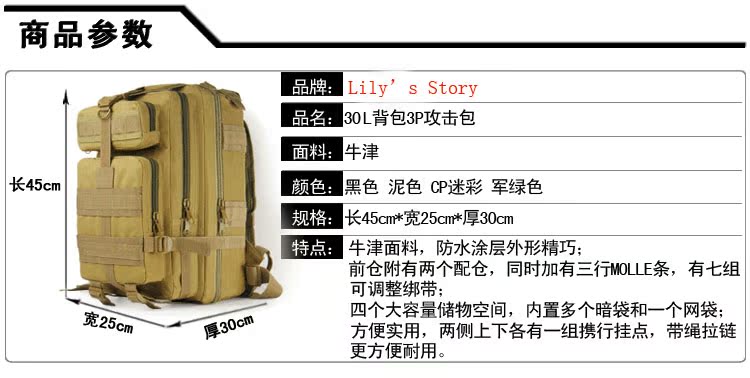 Рюкзак для туризма Lily equipment BB/004 3D 40L Lily equipment Рюкзак для туризма Lily equipment BB/004 3D 40L Lily equipment