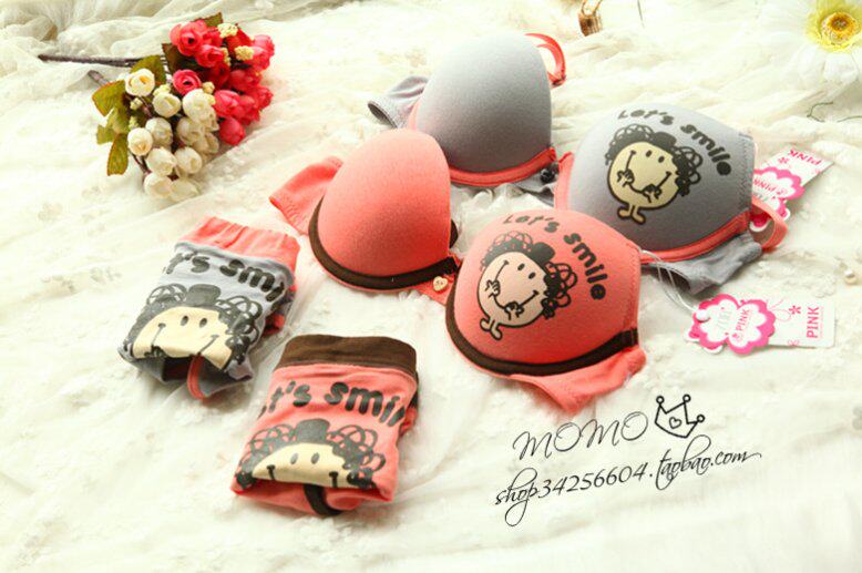 内衣 <em>文胸</em>可爱女士内衣内裤<em>动画</em>可爱少女<em>套装</em>