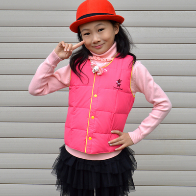 童装羽绒背心秋冬新款儿童<em>女款马夹</em>加厚大女童