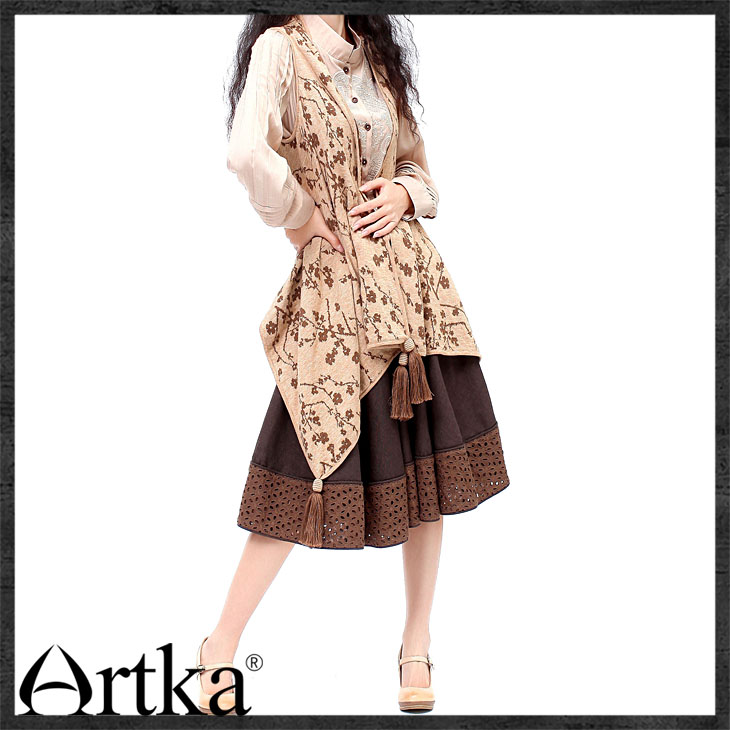 artka阿卡夏季女鞋新款女复古手工擦色纯牛皮高跟鞋ld13130x