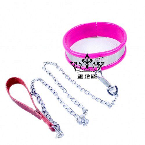 <em>女奴项圈</em> 女用玫红不锈钢项圈项圈 S568-128元