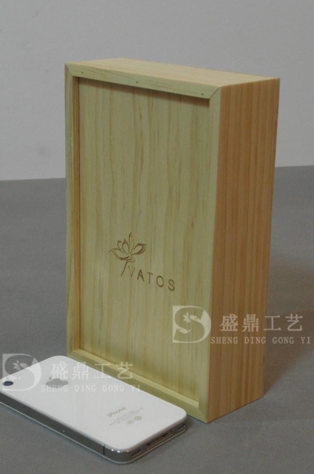 收納盒 手機電池木盒 移動硬盤木盒 茶葉盒 玻璃蓋禮品盒