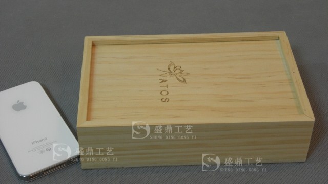 收納盒 手機電池木盒 移動硬盤木盒 茶葉盒 玻璃蓋禮品盒