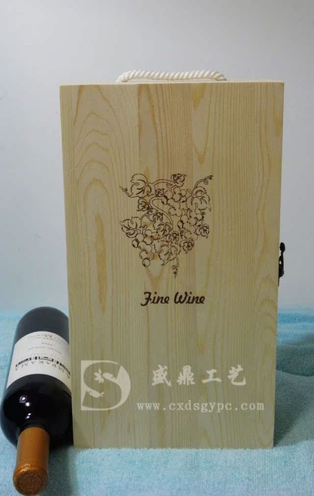 雙支木質(zhì)紅酒包裝盒高檔木質(zhì)酒盒批發(fā)單支雙支六支等紅酒包裝盒