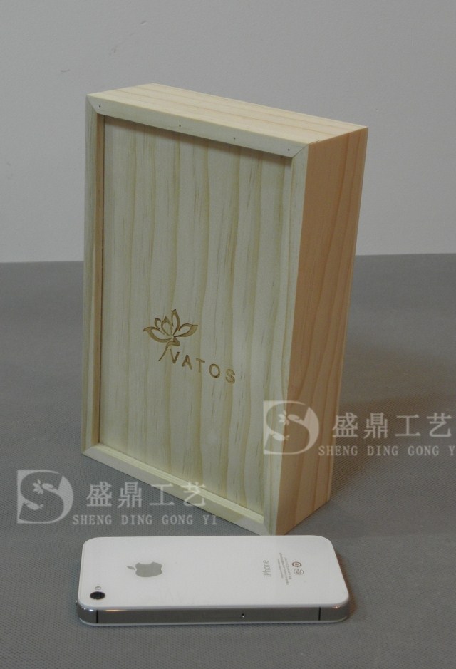 收納盒 手機電池木盒 移動硬盤木盒 茶葉盒 玻璃蓋禮品盒