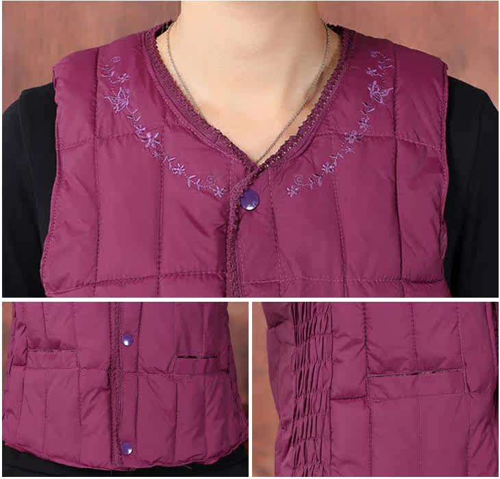 <em>中老年羽绒</em>棉<em>马甲女</em>背心女装秋冬装新款中年妈