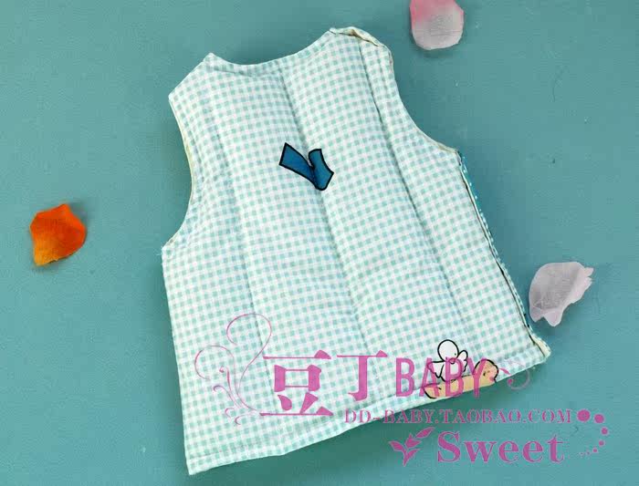 新品上市 天然棉花宝宝<em>棉马甲</em>/<em>手工制作</em>纯棉婴