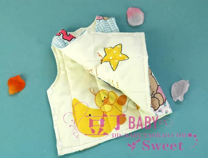 新品上市 天然<em>棉花宝宝</em>棉<em>马甲</em>/手工制作纯棉婴