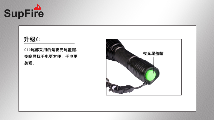 Ручной фонарик SupFire c10 R2 LED SupFire Ручной фонарик SupFire c10 R2 LED SupFire