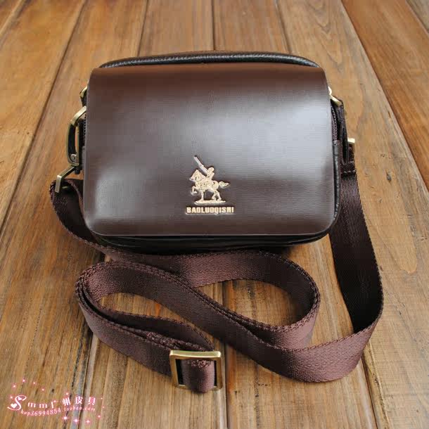 双12全场包邮 <em>保罗骑士</em>高档男士腰包挎包真皮