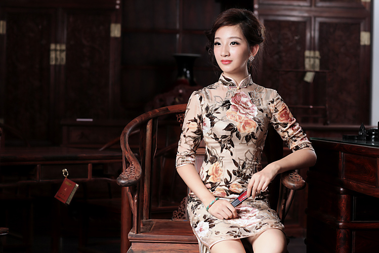 Love birds in the brachial Fong Chau Spring 2015 New Silk burned lint-free daily qipao QD534 retro figure L picture, prices, brand platters! The elections are supplied in the national character of distribution, so action, buy now enjoy more preferential! As soon as possible.
