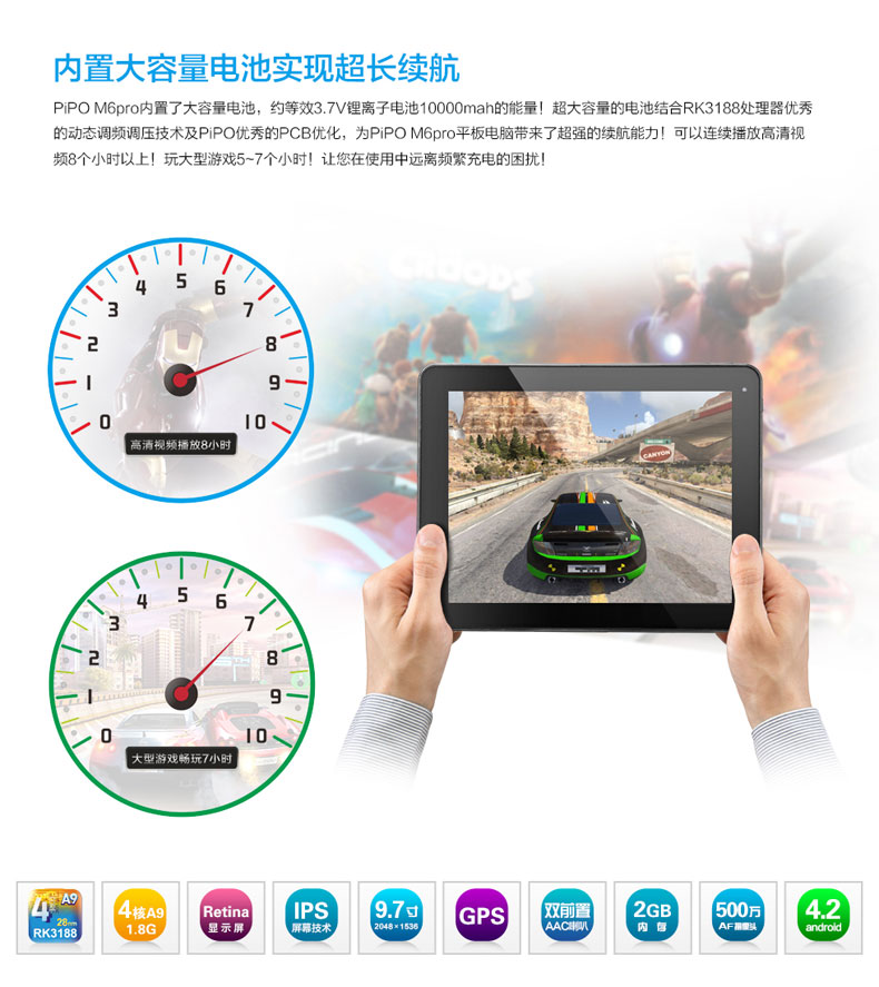 Планшет Pipo M6pro 16GB 3G- Retina GPS Планшет Pipo M6pro 16GB 3G- Retina GPS