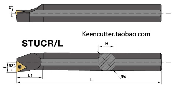 数控刀杆 螺钉式内孔刀s08k/s10k/s12m/s16q/s20r/-stucr/l09/11