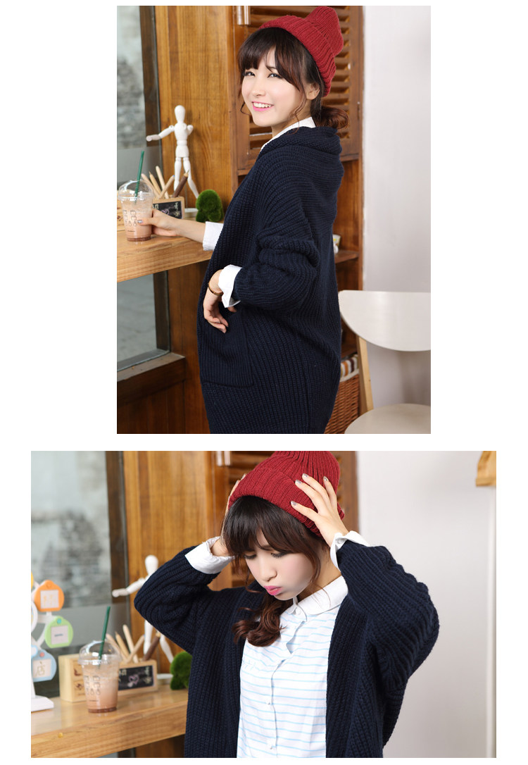 【包邮<em>芭</em>佰利大码蝙蝠袖<em>毛衣</em>披肩<em>开衫</em>针织衫外