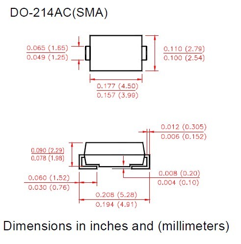 ss14 1n5819 sma do-214ac 肖特基二极管 全新国产