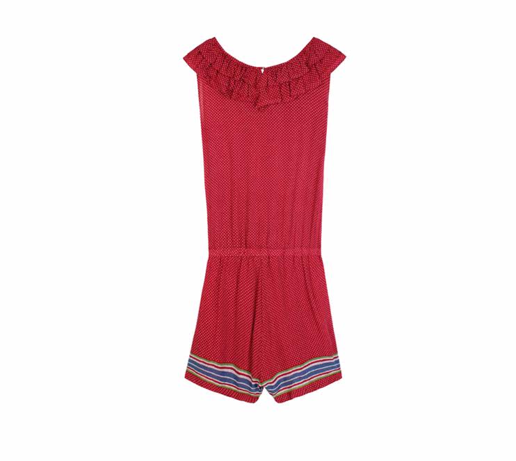 狮女装 春装夏装新款清仓<em>波点连体短裤 热裤</em>女