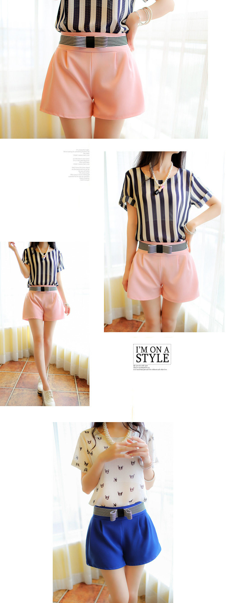 2014新款女<em>短裤夏</em>韩版大码<em>女高腰短裤</em>糖果色